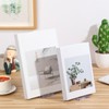 Memorywuu 12 Pack Acrylic Book Stand for Display Adjustable Clear