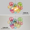 Surpars House Colorful Bubble Balls Chandelier, Modern Glass Ceiling Light,