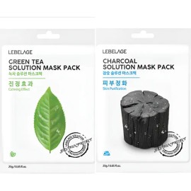Mascarillas Coreana Anti-edad_ Carbn Activo  T Verde_40pz Mixta                                                                                       