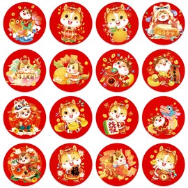 BIZIBAFF 160PCS Lunar New Year Stickers - 2026 Chinese New Year of The Horse Sticker for Candy Wrappers Chocolate Coins, Spring Festival Crafts Gift Tag, Chinese New Year Decorations Party Favor