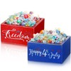 Vesici 2 Pcs 4th of July Candy Dish Patriotic Candy