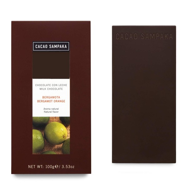 Cacao Sampaka Bar Chocolate Bergamot Orange 40% 100 gram