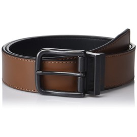 Original Penguin Men's Reversible Casual Leather Belt, Brown Reversible, 32