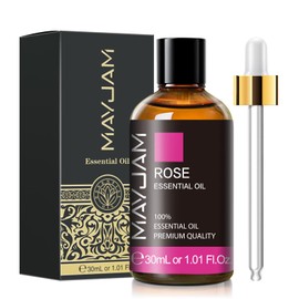 Rose Essential Oil 30ML/ 1.01FL.OZ, MAYJAM Pure Aromatherapy Rose Oil for Massage, Diffuser, Soap Making, Long Lasting Scents