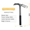 ZOG Garden Big Hand Digger and Hoe Combo Garden Tool,Heavy