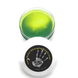 Universal Color Changing Magic Paint Activated by Body Heat Thermochromic Fabric Paint Temperature Reactive for Secret Messages DIY Color Changing T-Shirts Shoes Arts Crafts Science Experiments (Green