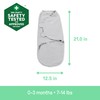 SwaddleMe by Ingenuity Easy Change Baby Swaddle in Size Small/Medium,