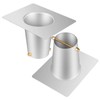 Zonon 2 Pcs Rain Chain Gutter Adapter Aluminum Installation Rain