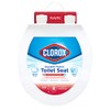 Clorox Round Beveled Plastic Toilet Seat with Easy-Off Hinges –