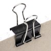 [100 Pack] Small 25mm Black Foldback Clips Office Paper Binding