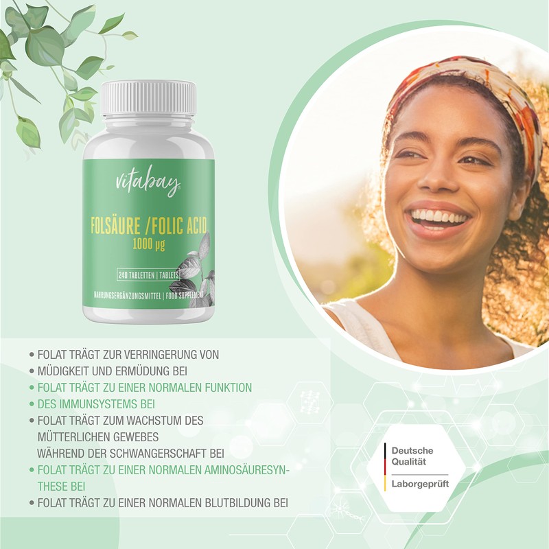FOLAT – Folic Acid Folic Acid 1000 mcg – 240 Tablets