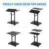 Computer Cart 23.6 Inch - No Assembly Sit-Stand Desk, Height