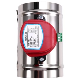 220V Stainless Steel Electric Damper Electric Air Valve Motorized Check Valve for 4Inch Pipe 100mm