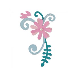 Sizzix Garten Blüten Bigz punch, plastic/wood/steel, multicoloured, 17.399999999999 x 13.9 x 2 cm