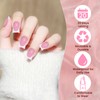 French Press-on Nails, Glossy False Nails, Duckbill False Nails Reusable,