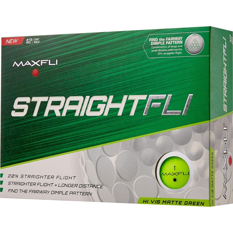 Maxfli StraightFli Matte Green Golf Balls
