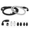 PQY 25Inch 6AN Power Steering Pump Hose Kit Compatible with