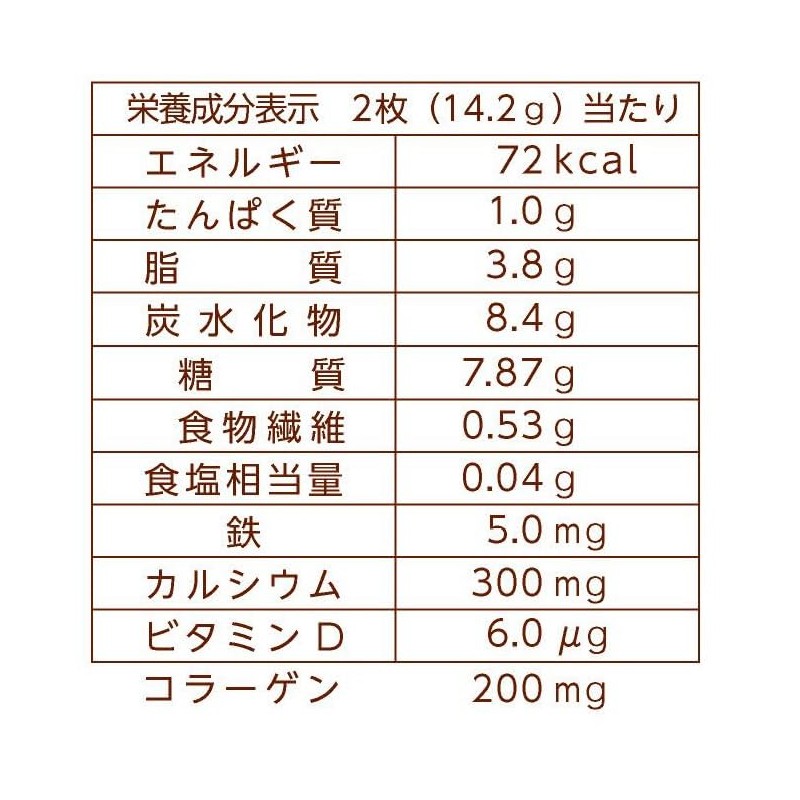 Hamada Confection Iron Plus Collagen Wafers, 36 Pieces