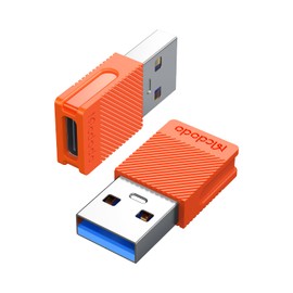 Mcdodo OT-6550 USB Type C USB 3.0 Conversion Adapter, 5V/3A Fast Charging, 5Gbps Fast Data Transfer, QC3.0 Compatible, USB C to USB A Conversion Adapter, Durable, Small, Lightweight, For Work, Business Trips, Type C to A Conversion Connector, Converter, Type C Adapter, Charger, Power Bank, PC, etc