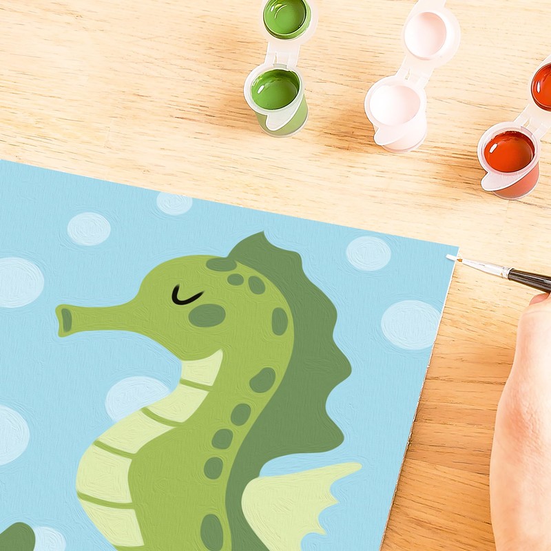 Ravensburger CreArt 23950 - Happy Seahorse - Painting by Numbers