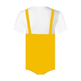 Landofgenie - Body de algodón para hombre, con botones y leotardo, para hombre, Amarillo, XX-Large