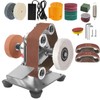 Mini Belt Sander, 7 Adjustable Speed -15 Degree Professional Electric