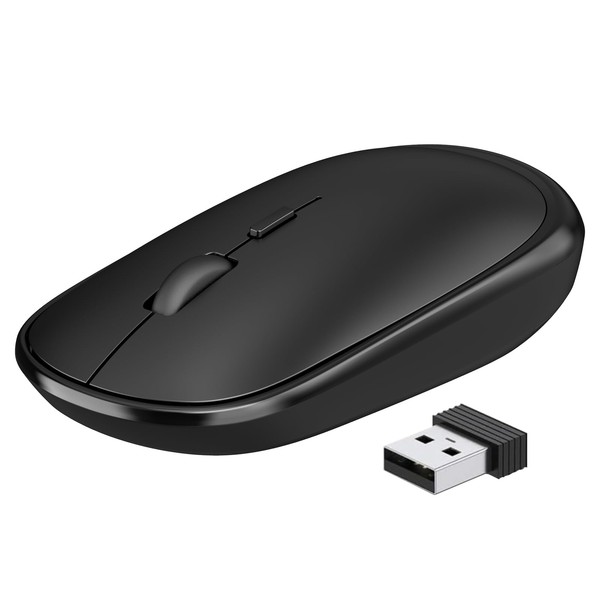 ACOZYKITTEN Wirless Pebble Sleek Mouse, 2.4G Slim Portable Lightweight Computer