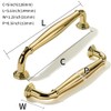 khtumeware 10 Pack 5 Inch(128mm) Polished Brass Cabinet Pulls Unlacquered