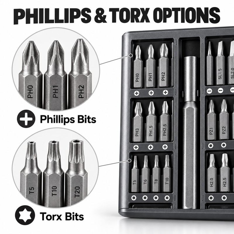 63-in-1 Precision Screwdriver Set for Electronics Repair –Torx Tool Kit