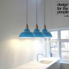 DC VOLTAGE DC Voltage Industrial Ceiling Pendant Light Shades Retro Style Curvy Dome Shaped lamp Shades Metal Easy fit Ceiling Pendant Light Shades for Light fixtures