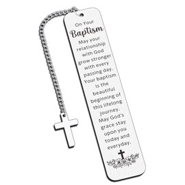 Easter Gifts for Women - Baptismal Gifts for Girl Boy, Baptism Bookmarks, Christening Gifts for Girls Kids, Precious Moments Baptism Bible, Rosary Catolicos Gifts, Libros Cristianos En Español