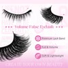 FADLASH False Eyelashes 10 Pairs Faux Mink Lashes Wispy Fake