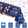 MYSXN 4th of July Tablecloth,PE Table Cover for Independence Day,54x108