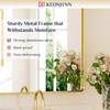 Keonjinn Gold Bathroom Mirrors for Over Sink, 40” x 30”