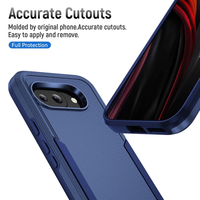 Warsia for Pixel 9a Case, with HD Screen Protector [Military