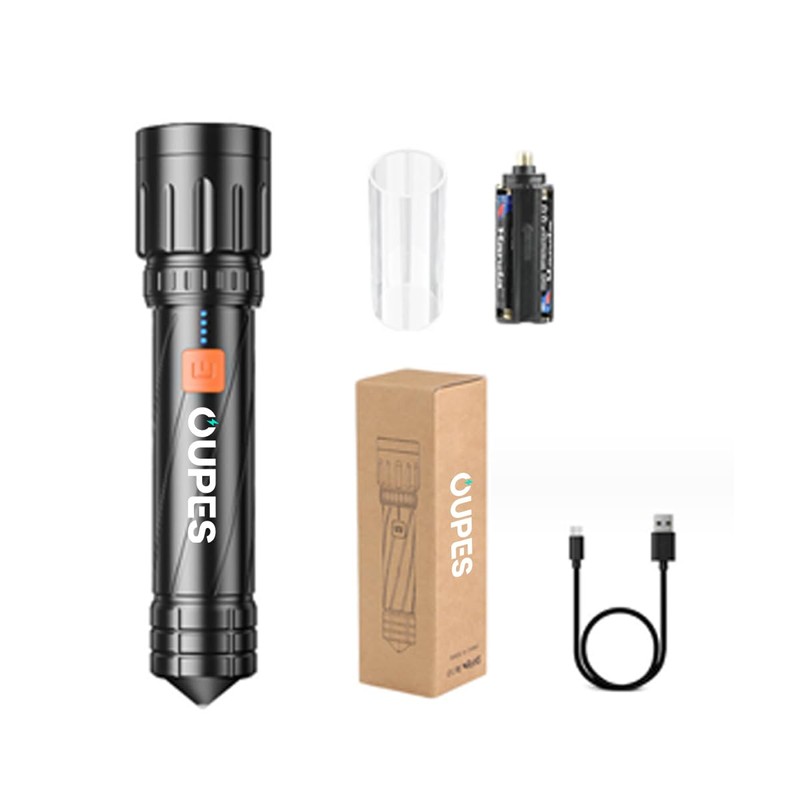 OUPES LED Flashlights High Lumens, Small Flashlight, Zoomable, Waterproof for