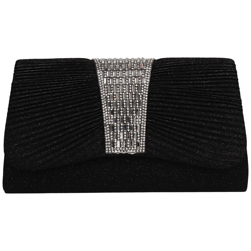 SwankySwans Women's Julie Clutch Bag, black