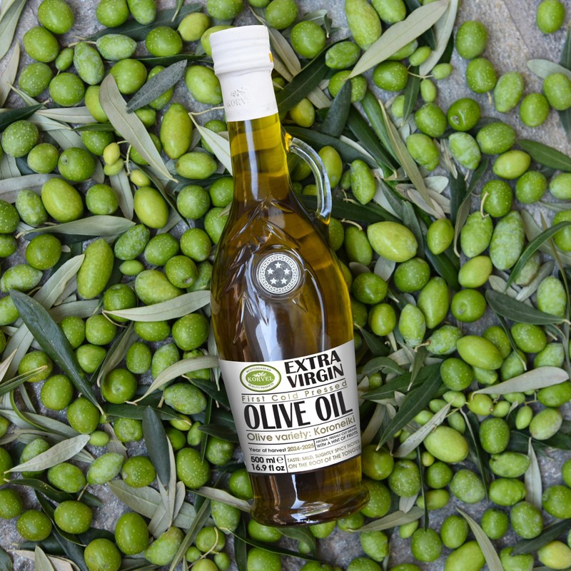 KORVEL MEDITERRANEAN QUALITY PRODUCTS Extra Virgin Olive Oil, KORVEL, glass