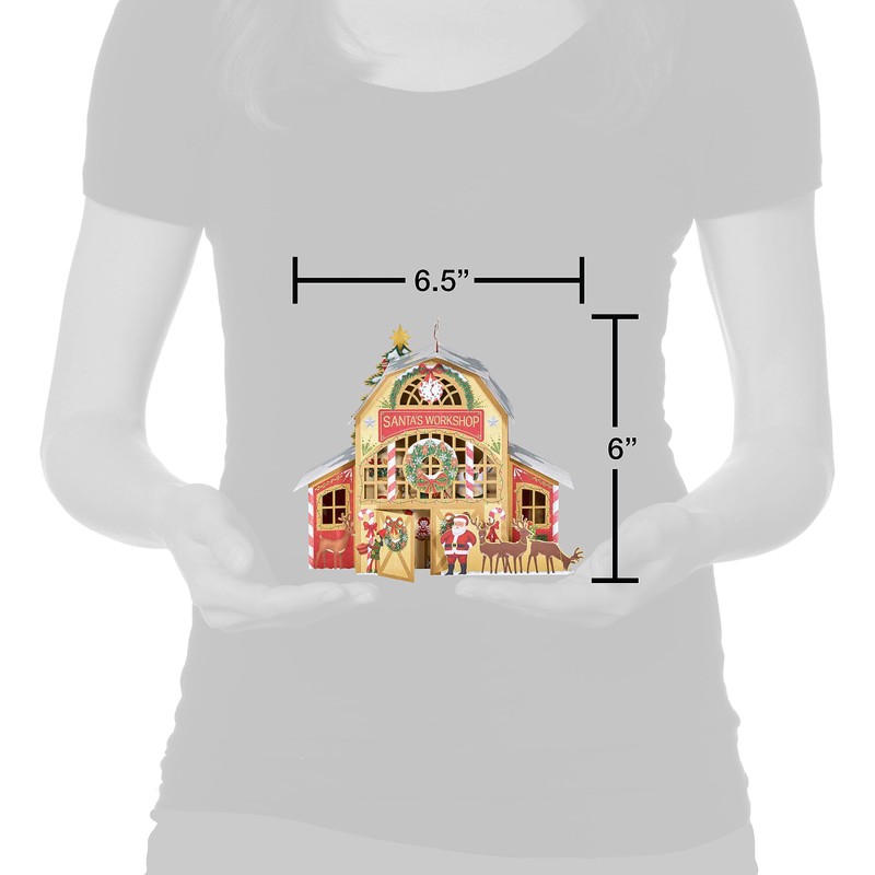 American Greetings Magic Moments Christmas Pop-Up Card (Santa's Workshop)