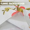 Honellaty Vinyl Spring Summer Tablecloth with Flannel Backing, Waterproof 60"