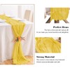 2 Pack 10 Ft Cheesecloth Table Runner Light Yellow Gauze