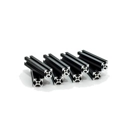 MakerBeam 40 mm 10 x 10 mm Aluminium Construction Profile (Pack of 8) – Black