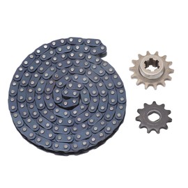 T8F 14T Front Sprocket T8F 11T Rear Sprocket T8F 146 Link Chain for 47cc‑49cc ATV Quad Bike Mini Motorcycle