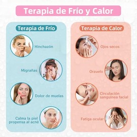 Antifaz de Gel para Cara,Mascara de Hielo Facial Frio y Calor con Respaldo de Felpa Suave,Mascarilla para Cara Reutilizable Reducir Ojeras, Hinchazón, Enrojecimiento, Migraña, Cuidado de la Piel-Rosa