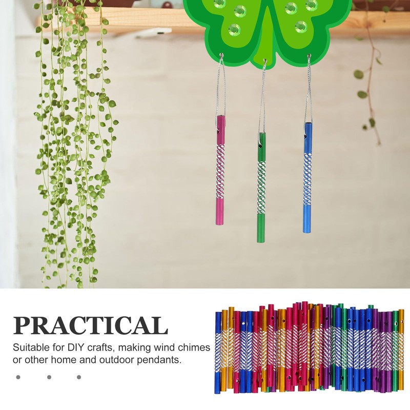 Cabilock 100pcs Handmade Wind Chime Material Wind Chime Making Kit
