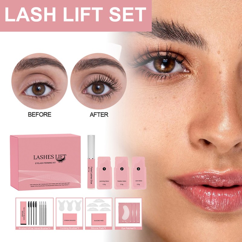 Lash Lift Kit Complete with Brushes Eye Cover Perm Lotion