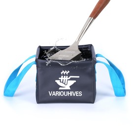 Variouhives Collapsible Water Bucket for Grill Brush Heads, Durable Dunk Tank for Stainless-Steel Grates and Steam Grills,Ideal Gift for Dads(Bucket Only, No Brush Included)
