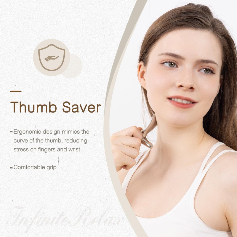 InfiniteRelax Metal Trigger Point Massage Tool for Deep Tissue Massage