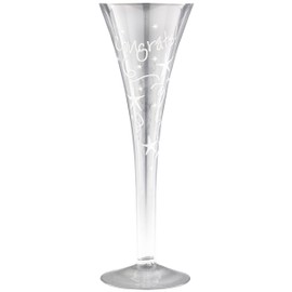 Boxer Gifts Modern Champagne Flute, Congrats, Clear