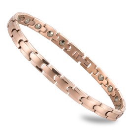 QIAOZILI Germanium Bracelet, Unisex, Gentle and Skin-friendly (21 Pure Germanium), Health, Lightweight, Anti-Static, Bracelet, Never Fading, Magnetic, Adjustable Size, Includes Gift Box, Accessories,